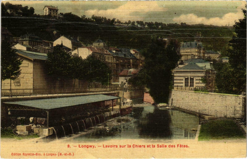 Carte postale ancienne Longwy Lavoire sur la Chiers Meurthe et Moselle à Longwy
