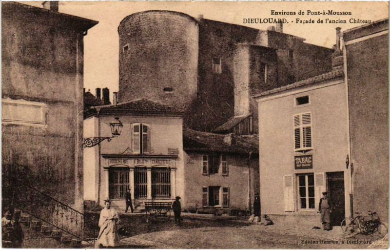 Carte postale ancienne Dieulouard Facade de l'ancien Chateau Meurthe et Moselle à Dieulouard