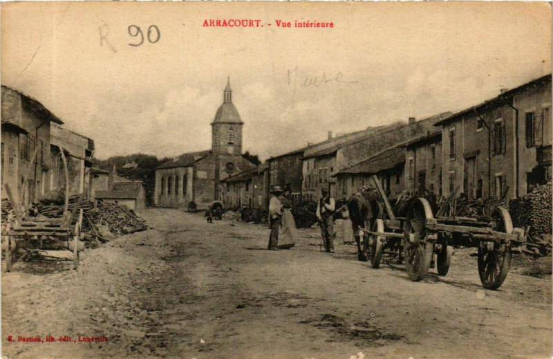 Carte postale ancienne Arracourt Vue intérieure à Arracourt