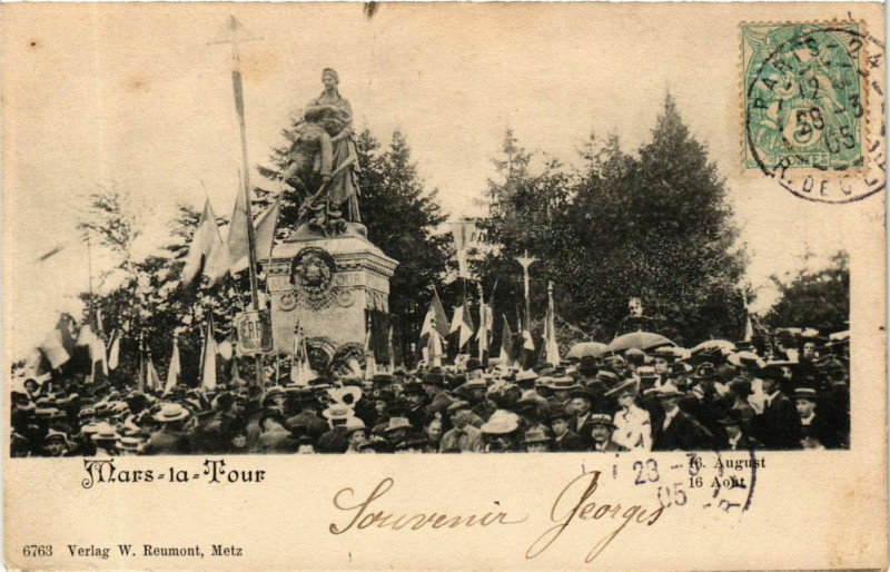 Carte postale ancienne Mars-la-Tour 16 Aout à Mars-la-Tour