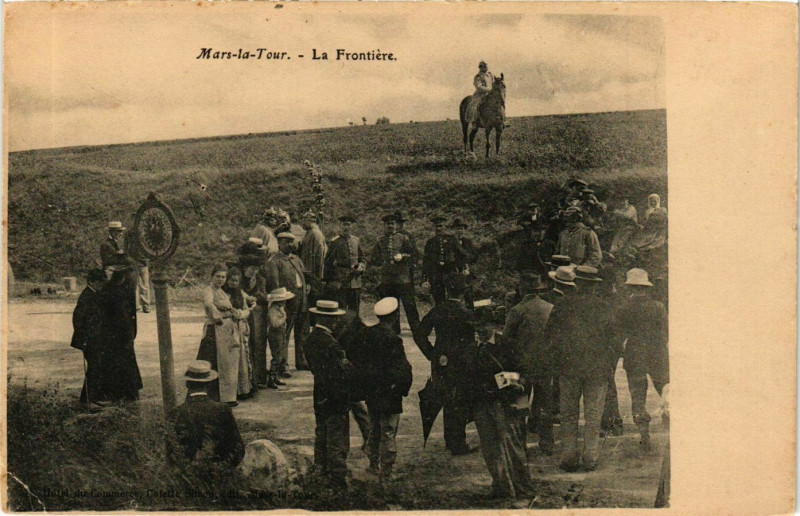 Carte postale ancienne Mars-la-Tour La Frontiere à Mars-la-Tour