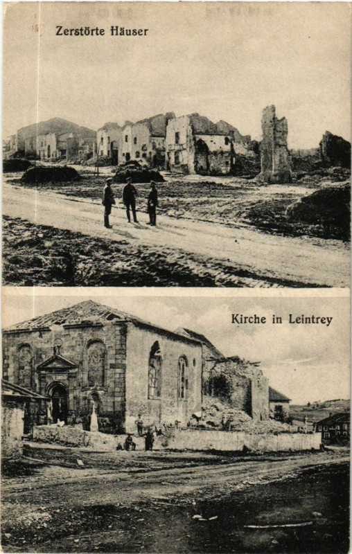 Carte postale ancienne Zerstörte Hauser
