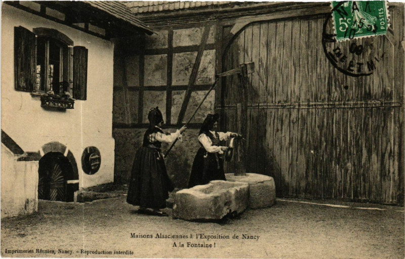 Carte postale ancienne Maison Alsaciennes a l'Exposition de Nancy à Nancy