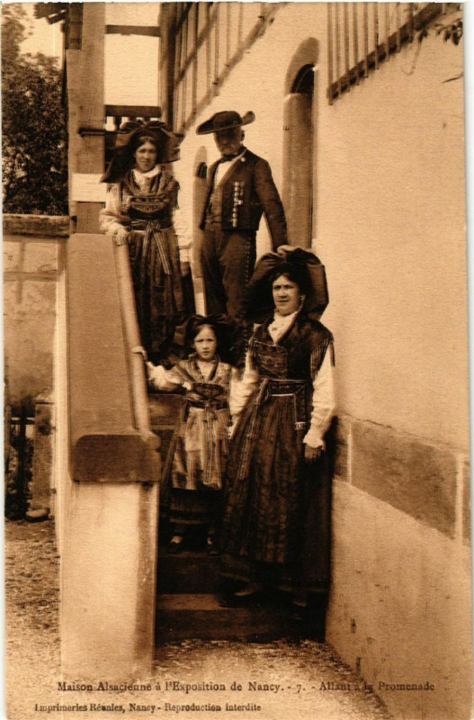 Carte postale ancienne Maison Alsacienne a l'Exposition de Nancy à Nancy