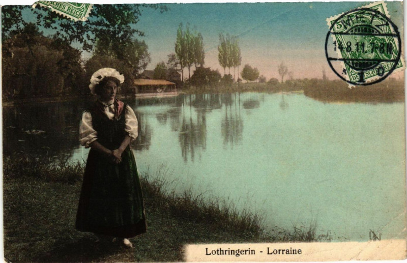 Carte postale ancienne Lothringerin - Lorraine