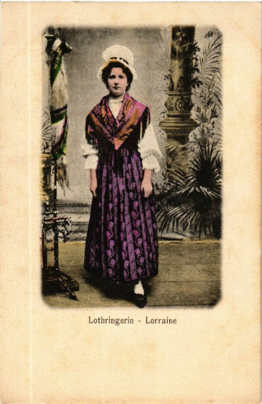 Carte postale ancienne Lothringerin - Lorraine