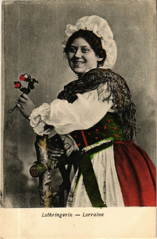 Carte postale ancienne Lothringerin - Lorraine