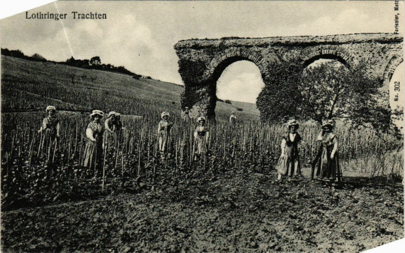 Carte postale ancienne Lothringer Trachten