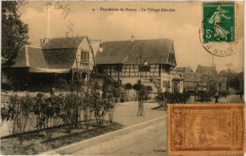 Carte postale ancienne Exposition de Nancy à Nancy