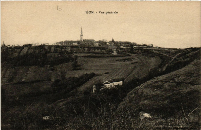 Carte postale ancienne Sion - Vue Generale