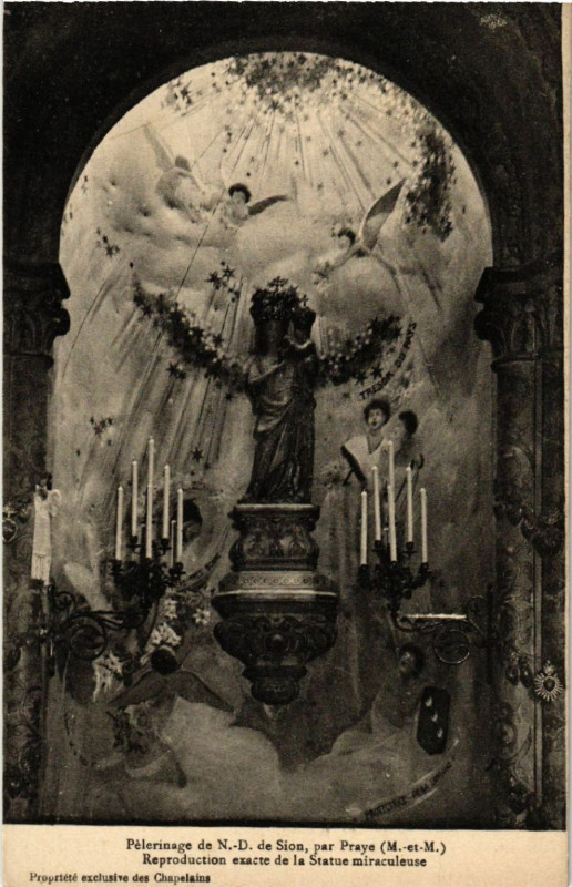 Carte postale ancienne Sion - Reproduction exacte de la Statue miraculeuse