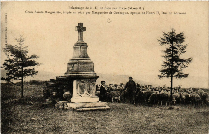 Carte postale ancienne Sion - Croix Sainte Marguerite
