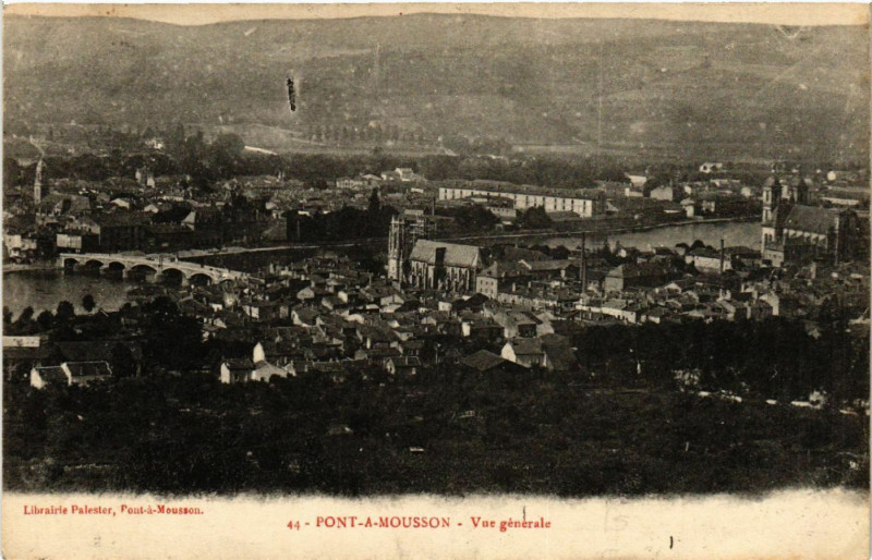 Carte postale ancienne Pont-a-Mousson - Pont-á-Mousson - Vue Generale à Pont-à-Mousson