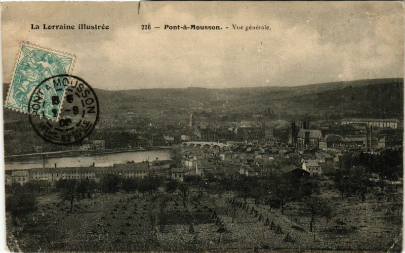 Carte postale ancienne Pont-a-Mousson - Pont-á-Mousson - Vue Generale à Pont-à-Mousson