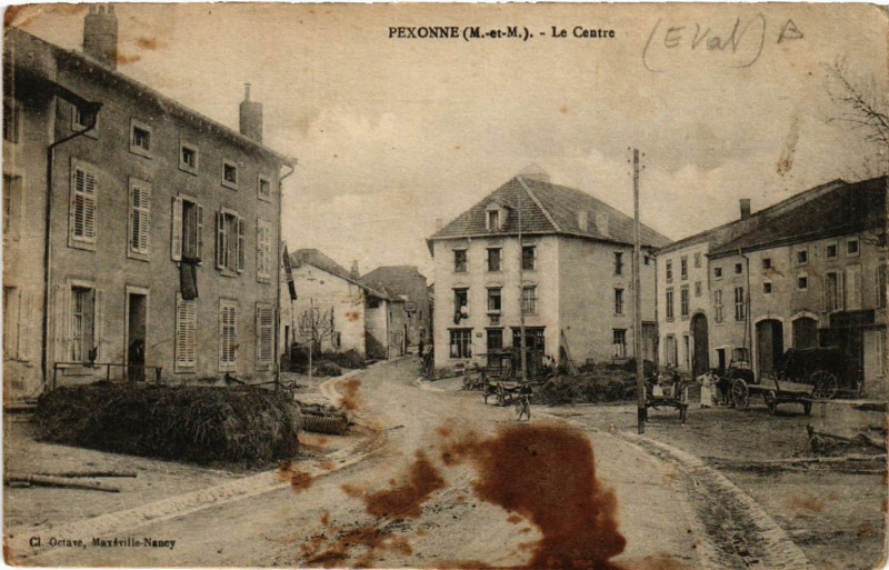 Carte postale ancienne Pexonne - Le Centre à Pexonne