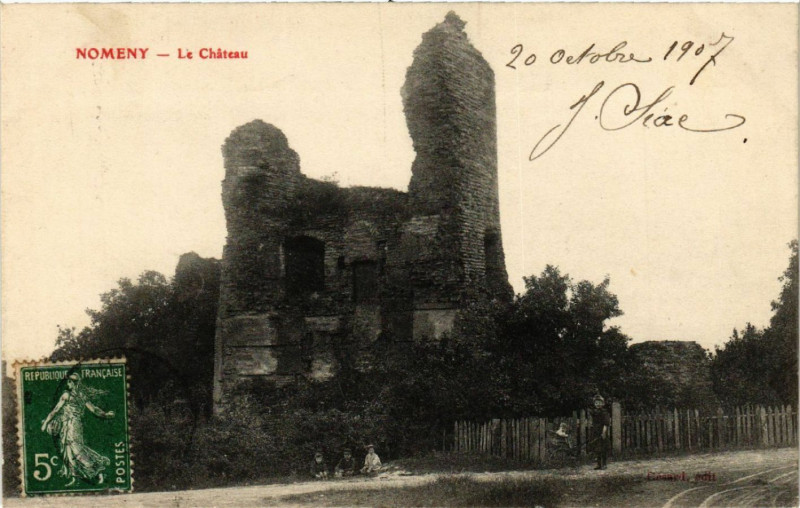 Carte postale ancienne Nomeny - Le Chateau à Nomeny