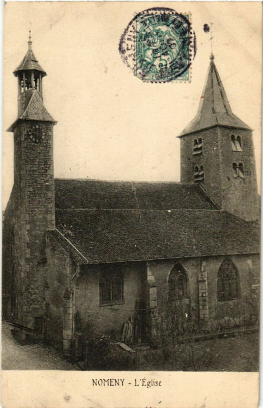 Carte postale ancienne Nomeny - L'Eglise à Nomeny