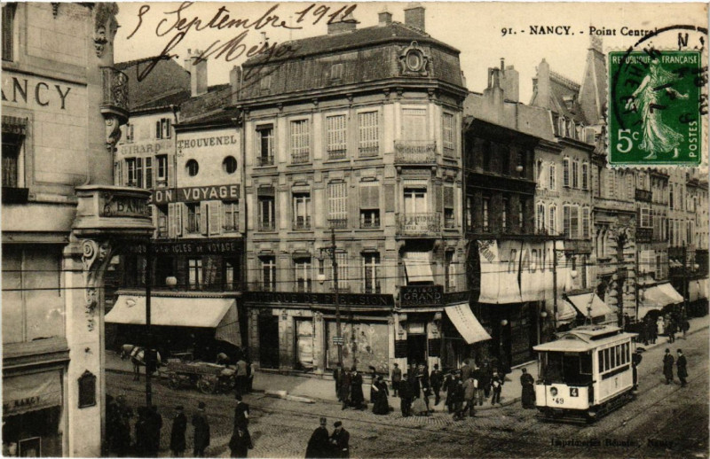 Carte postale ancienne Nancy - Point Central à Nancy