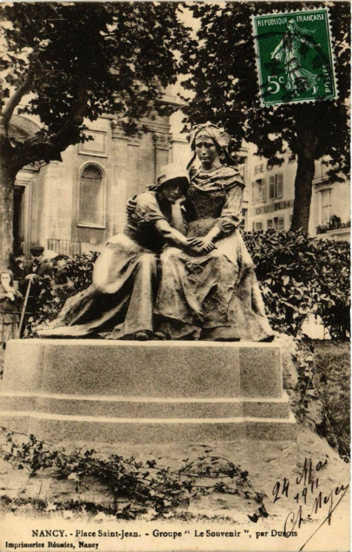 Carte postale ancienne Nancy - Place Saint-Jean - Groupe Le Souvenir - par Dubois à Nancy
