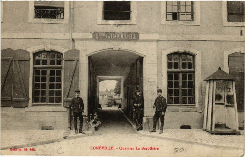 Carte postale ancienne Luneville - Lunéville - Quartier La Barolliere à Lunéville