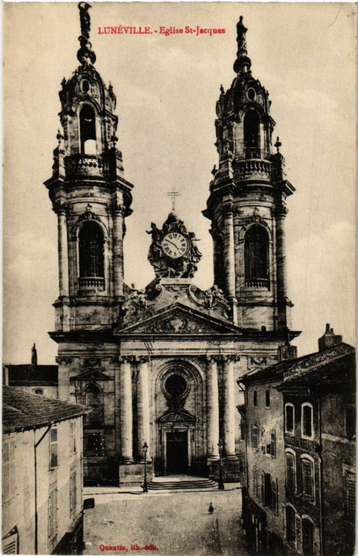 Carte postale ancienne Luneville - Lunéville - Eglise Saint-Jacques à Lunéville