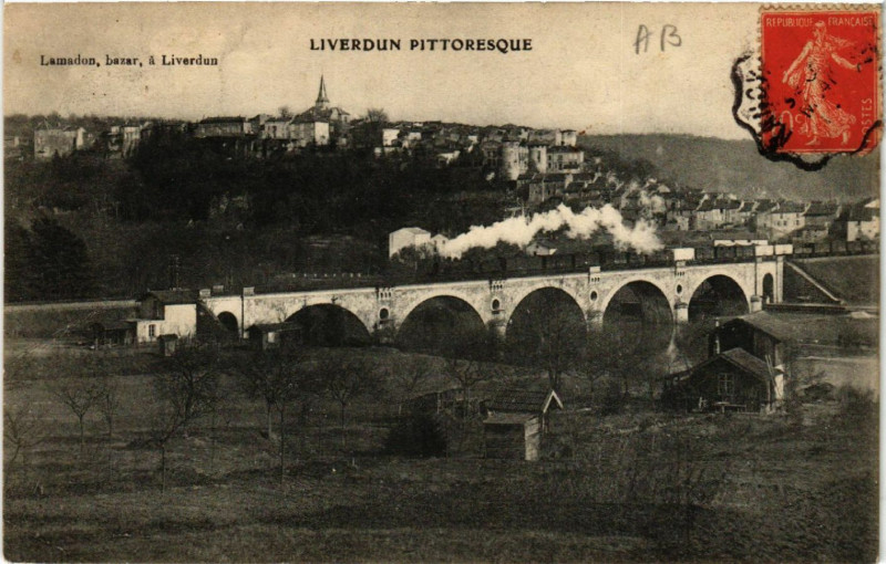 Carte postale ancienne Liverdun - Vue à Liverdun