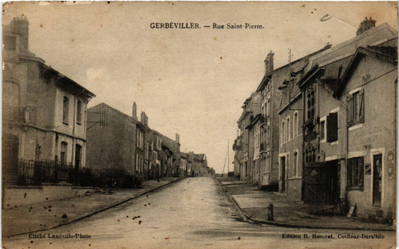 Carte postale ancienne Gerbeviller - Gerbéviller - Rue Saint-Pierre à Gerbéviller