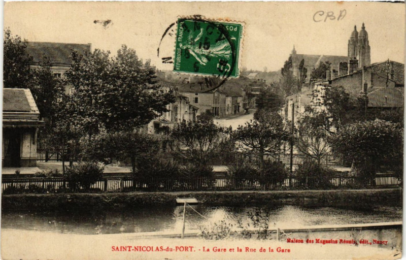 Carte postale ancienne Saint-Nicolas-de-Port - Saint-Nicolas-du-Port - La Gare à Saint-Nicolas-de-Port