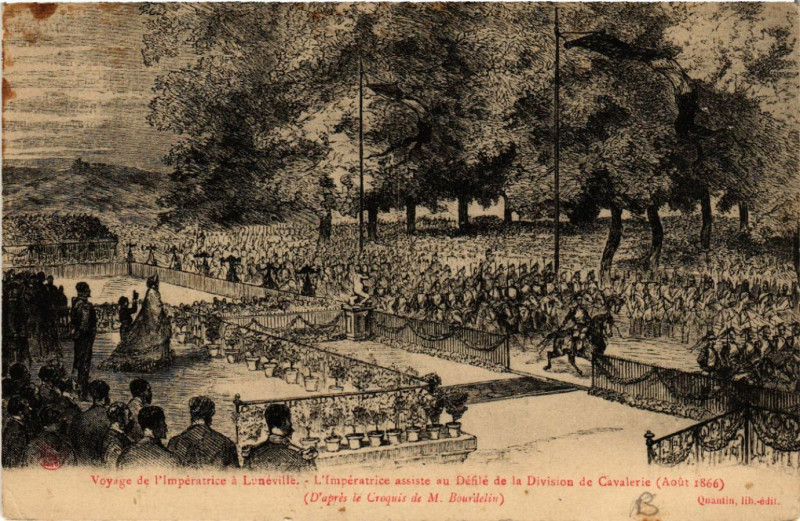 Carte postale ancienne Luneville - Lunéville - Voyage de l'impératrice á Lunéville - 1866 à Lunéville
