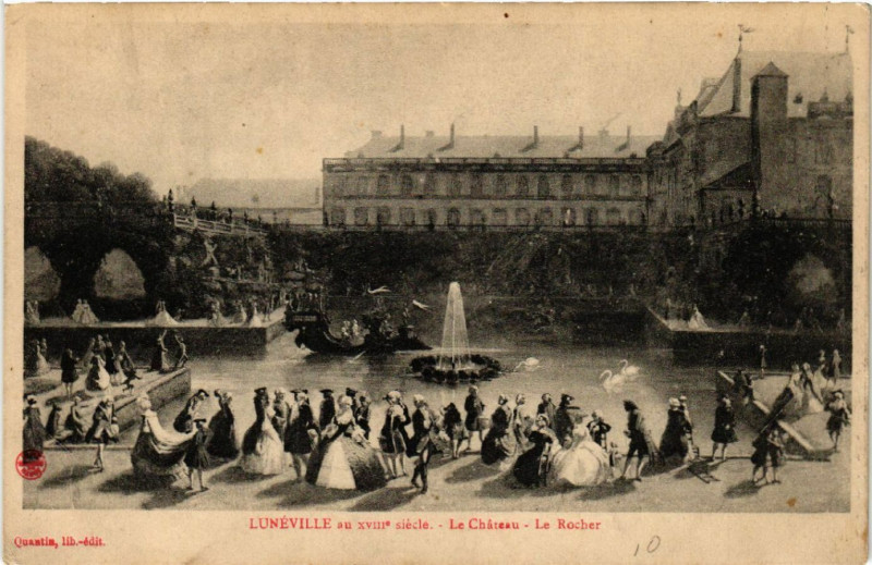 Carte postale ancienne Luneville - Lunéville - Lunéville au XVIIIe siecle - Le Chateau à Lunéville