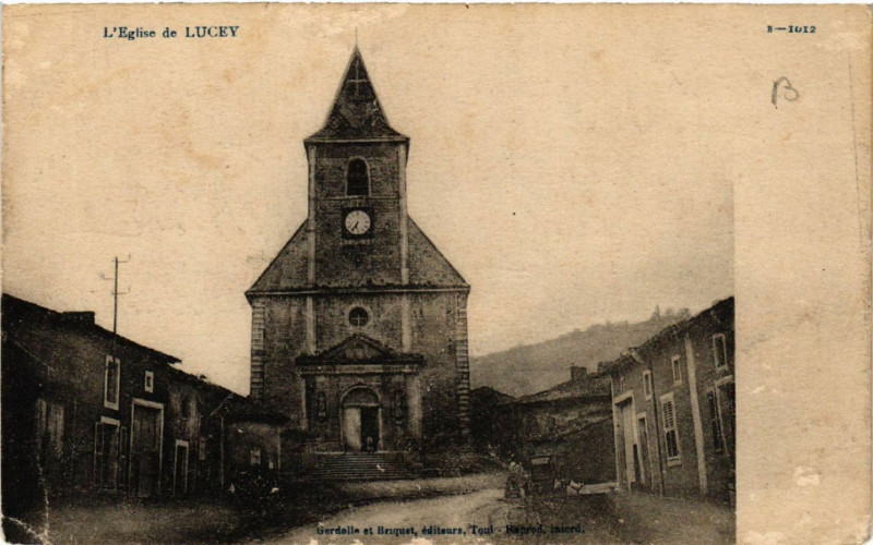 Carte postale ancienne Lucey - L'Eglise de Lucey à Lucey
