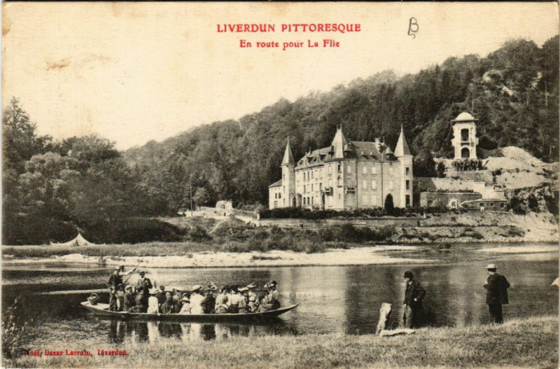 Carte postale ancienne Liverdun - En route pour La Flie à Liverdun