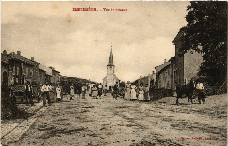 Carte postale ancienne Embermenil - Emberménil - Vue Interieure à Emberménil