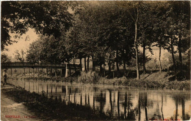 Carte postale ancienne Einville - Le Canal