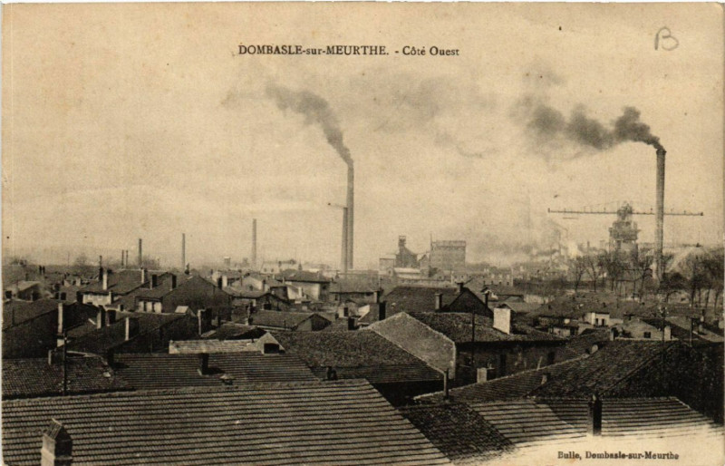 Carte postale ancienne Dombasle-sur-Meurthe - Cote Ouest à Dombasle-sur-Meurthe