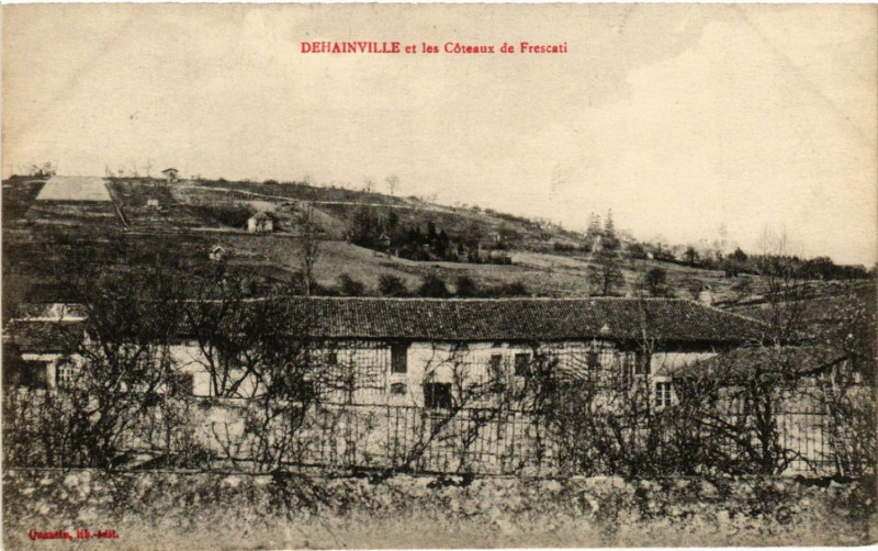 Carte postale ancienne Dehainville - Dehainville et les Coteaux de Frescati