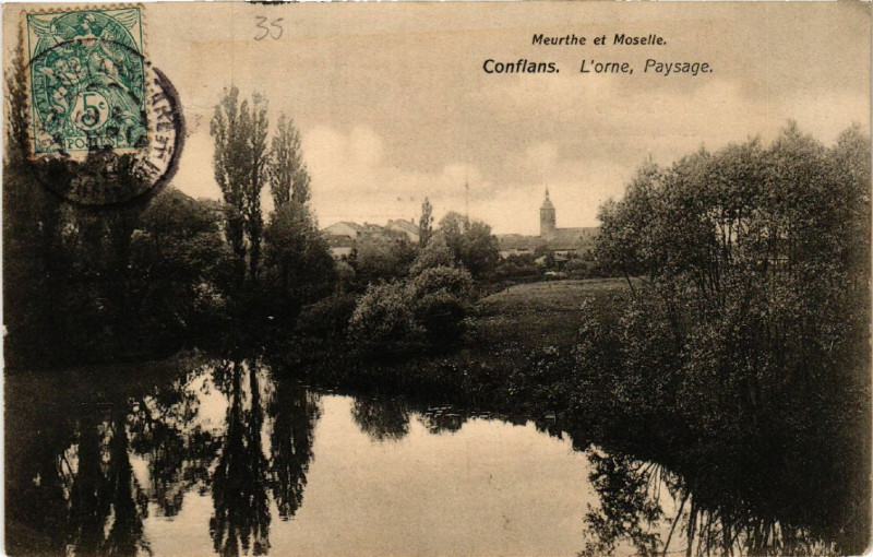 Carte postale ancienne Conflans - L'orne - Paysage