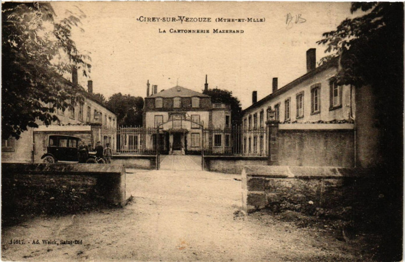 Carte postale ancienne Cirey-sur-Vezouze - La Cartonnerie Mazerand à Cirey-sur-Vezouze