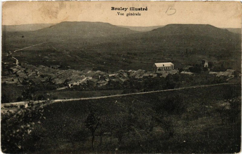 Carte postale ancienne Bruley - Vue Generale à Bruley