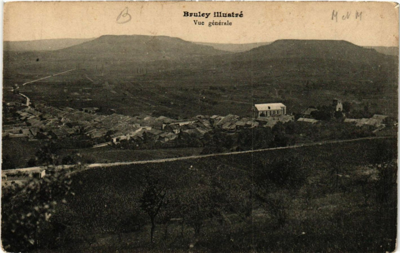 Carte postale ancienne Bruley - Vue Generale à Bruley