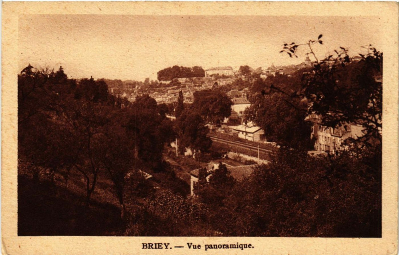 Carte postale ancienne Briey - Vue Panoramique
