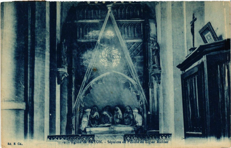 Carte postale ancienne Bayon - Eglise de Bayon - Interieur à Bayon