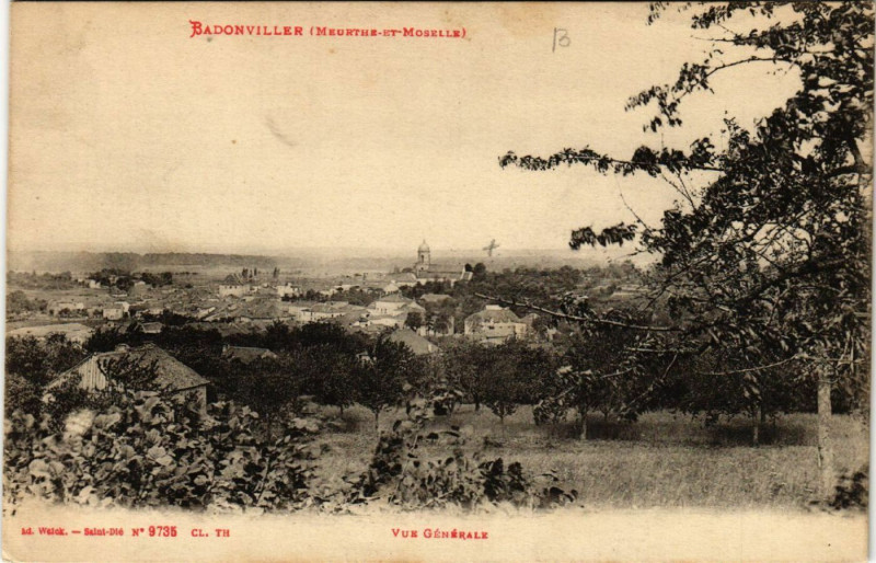 Carte postale ancienne Badonviller - Vue Generale à Badonviller