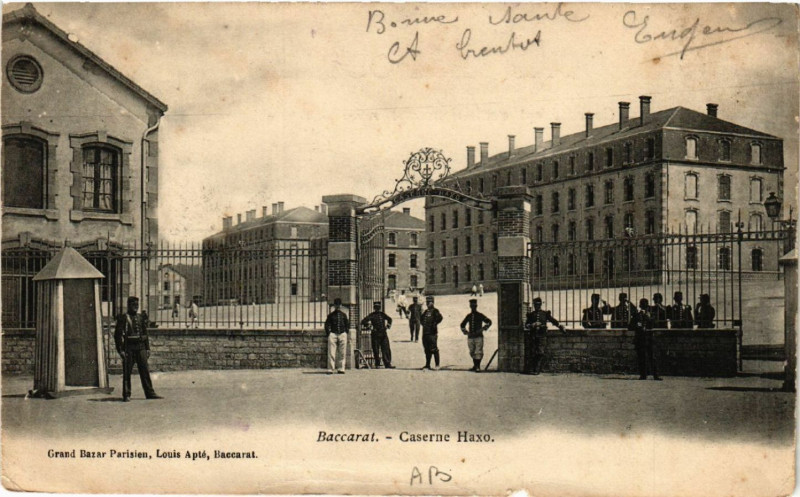 Carte postale ancienne Baccarat - Caserne Haxo à Baccarat