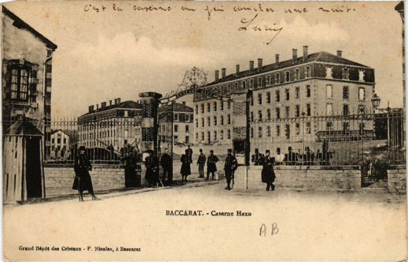 Carte postale ancienne Baccarat - Caserne Haxo à Baccarat