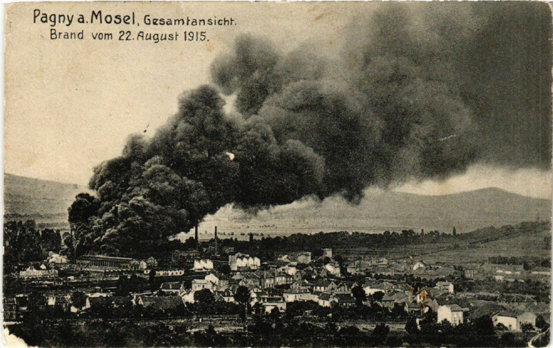 Carte postale ancienne Pagny a Mosel - Gesamtansicht