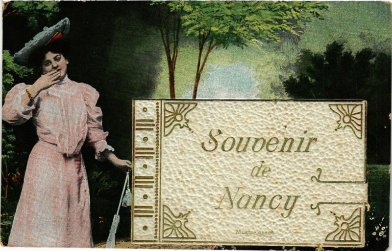 Carte postale ancienne Nancy - Souvenir de Nancy à Nancy