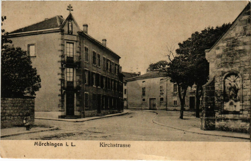 Carte postale ancienne Mörchingen i. L. - Kirchstrasse