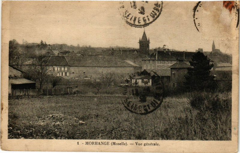 Carte postale ancienne Morhange - Vue Generale