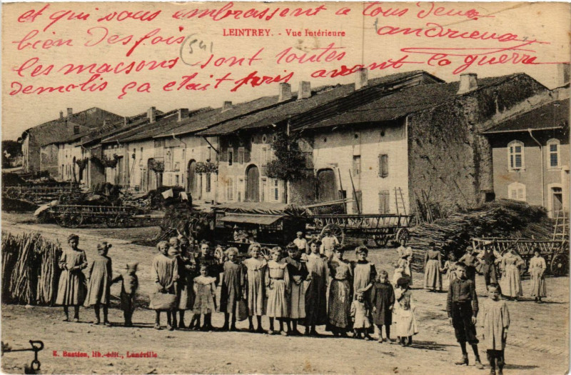 Carte postale ancienne Leintrey - Vue Interieure à Leintrey